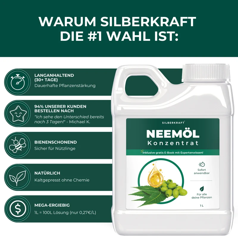 Neemöl mit Emulgator – Pflegendes Neemöl-Konzentrat für Deine Pflanzen