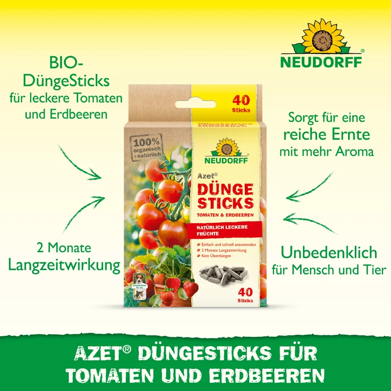 Neudorff Azet DüngeSticks für Tomaten und Erdbeeren
