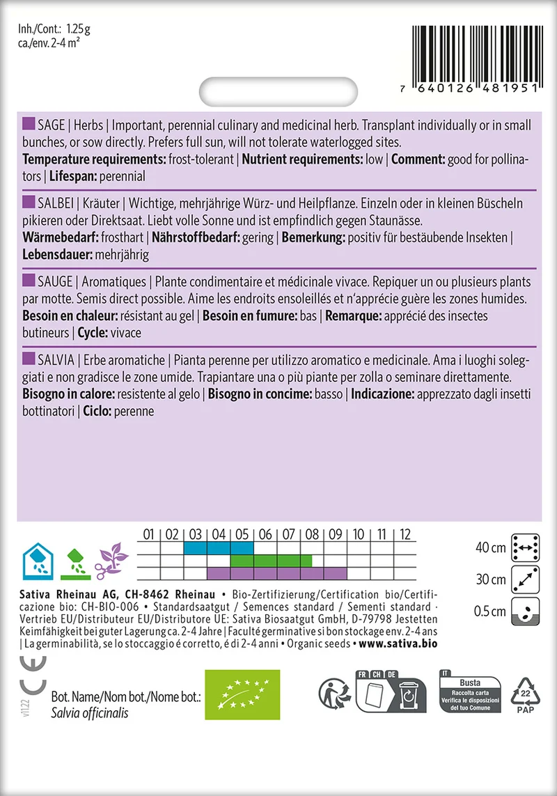 BIO Saatgut Salbei