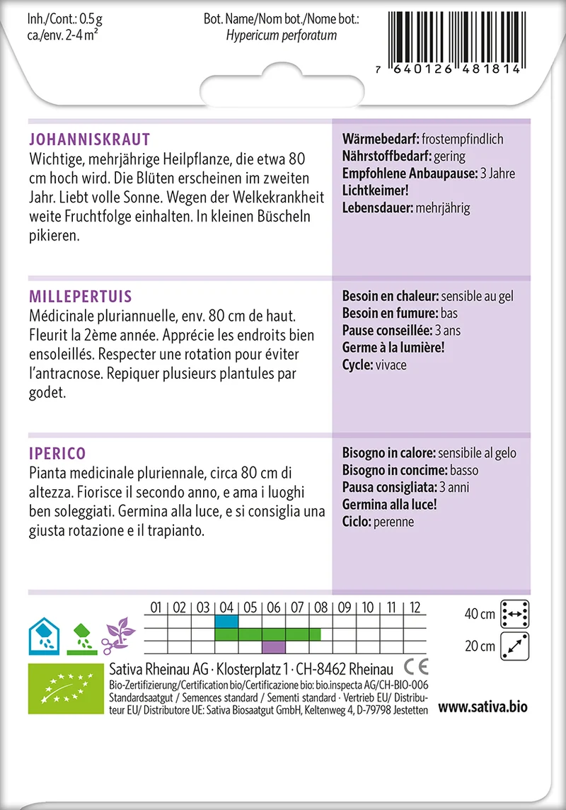 BIO Saatgut Johanniskraut