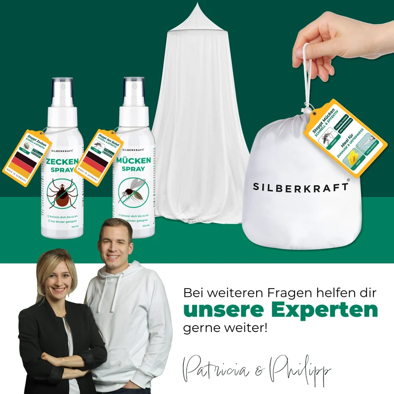 Moskitonetz mit Klebehaken fürs Bett, Reisen, Outdoor und Camping