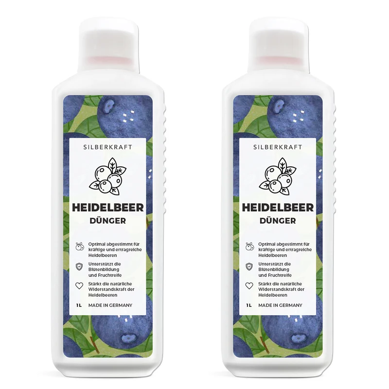 Heidelbeer Dünger - Mineralischer NPK Flüssigdünger mit Stickstoff - Dünger für Heidelbeeren - Blaubeer Dünger - Beerendünger