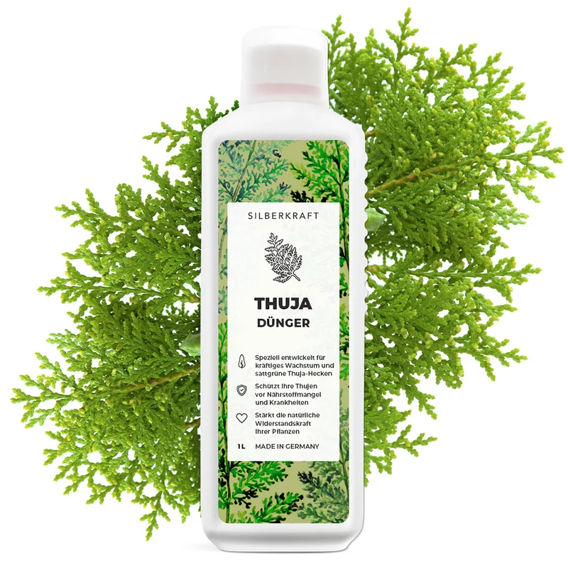 Thuja Dünger - Mineralischer NPK Flüssigdünger mit Stickstoff - Dünger für Thuja-Hecken - Koniferen Dünger