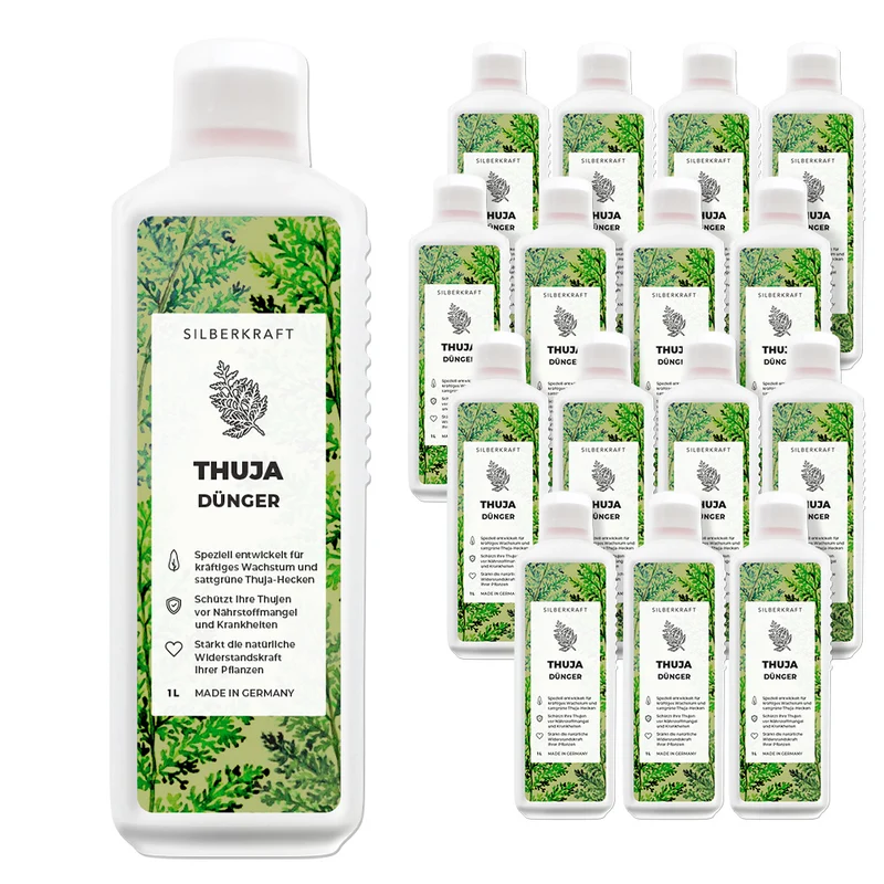Thuja Dünger - Mineralischer NPK Flüssigdünger mit Stickstoff - Dünger für Thuja-Hecken - Koniferen Dünger