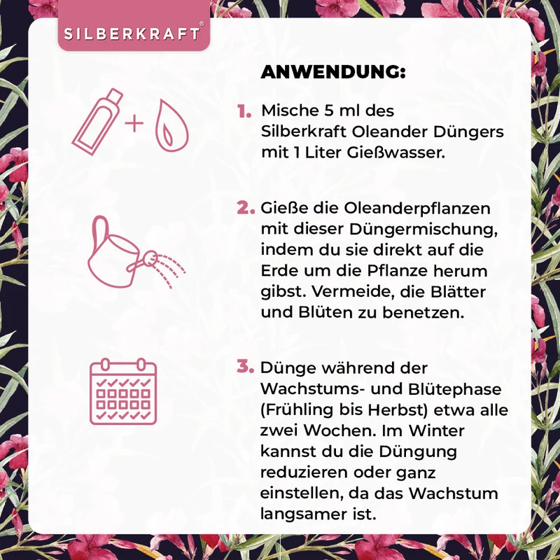 Oleander Dünger - Mineralischer NPK Flüssigdünger mit Stickstoff - Dünger für Oleander