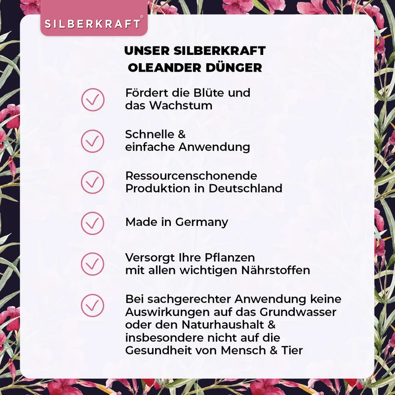 Oleander Dünger - Mineralischer NPK Flüssigdünger mit Stickstoff - Dünger für Oleander