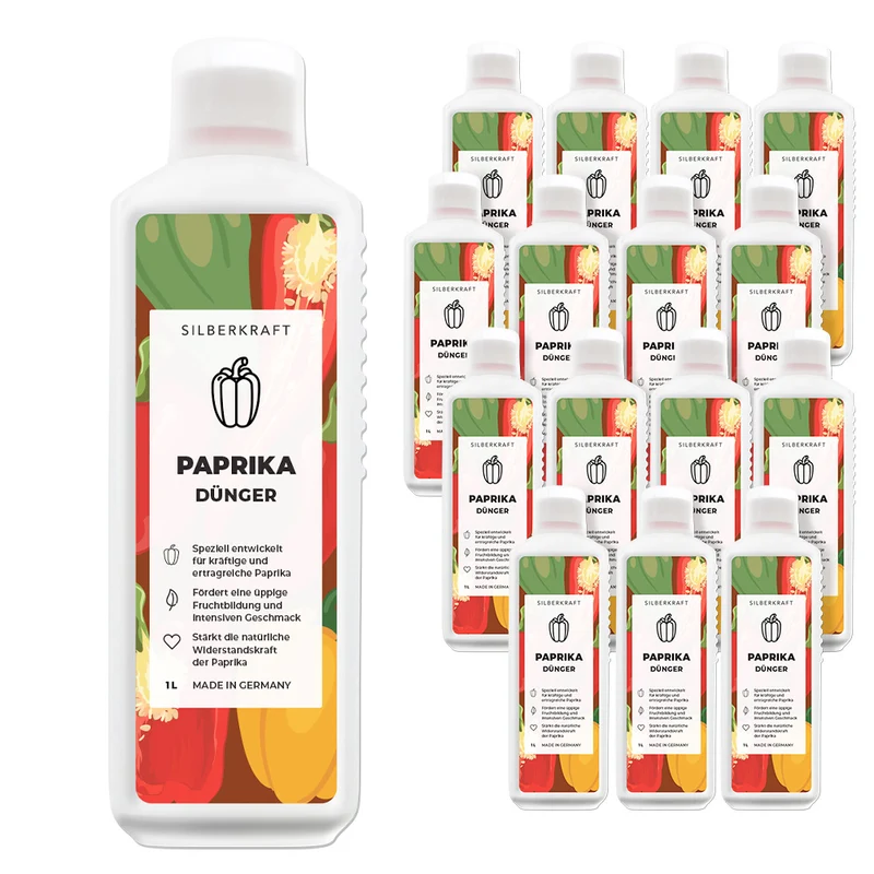 Paprika Dünger - Mineralischer NPK Flüssigdünger mit Stickstoff - Dünger für Paprika - Tomatendünger