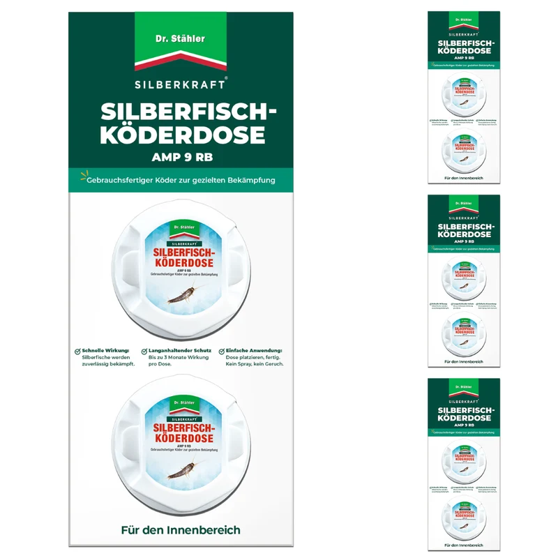 Silberfisch Köderdose: Silberfische & Papierfischchen bekämpfen in Bad, Küche & Keller