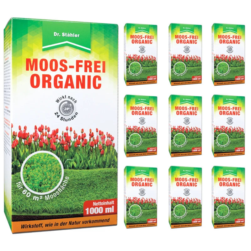 Moos-Frei Organic: Hochwirksamer Moosentferner für einen grünen, perfekten Rasen