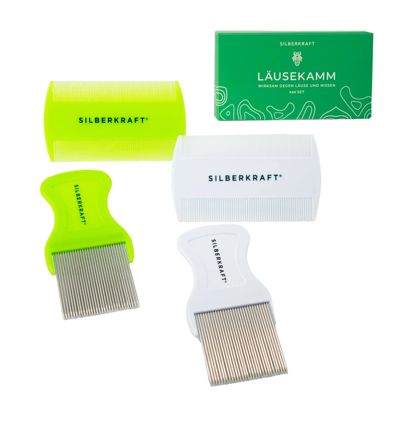 Läusekamm 4er Set