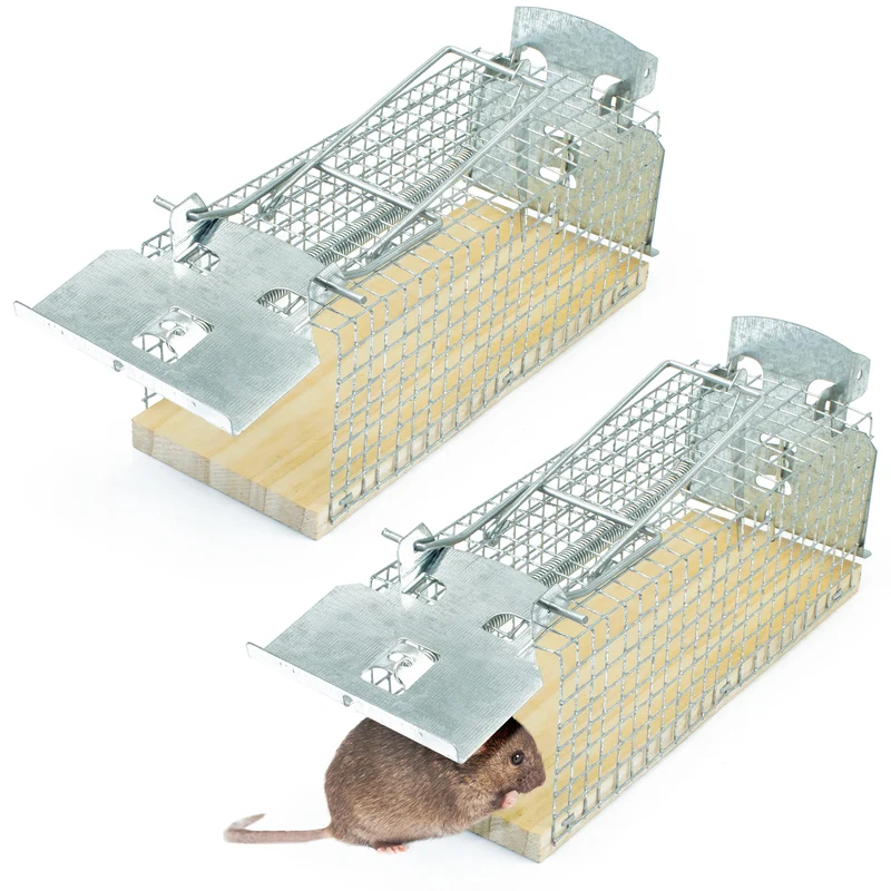 Lebendfalle für Mäuse aus Draht - Mäusefalle - tierfreundliche Alternative zu Schlagfallen und Giftköder