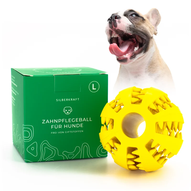 Hundeball mit Noppen zur Zahnpflege