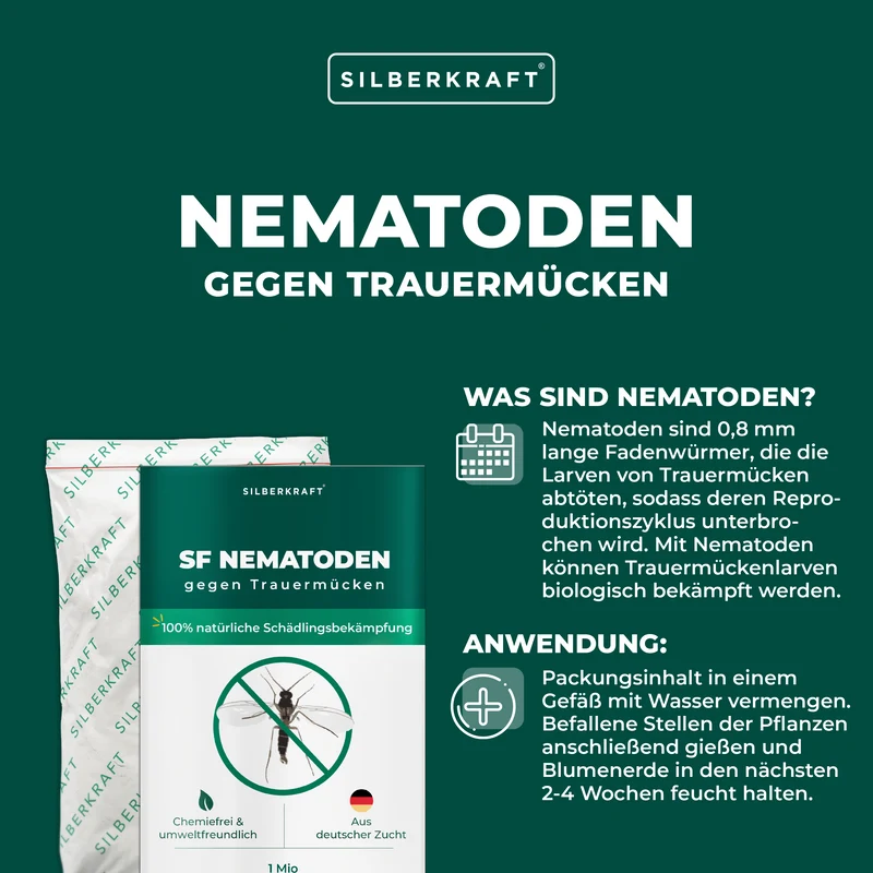 SF Nematoden zur Bekämpfung von Trauermücken für Zimmerpflanzen
