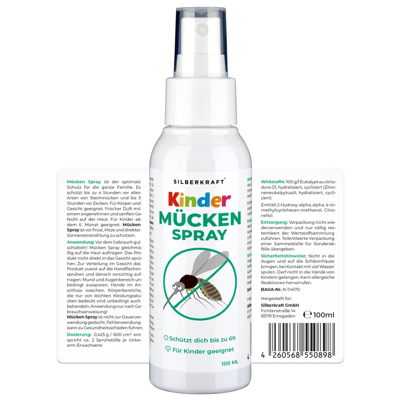 Mückenspray für Kinder & Babys ab dem 6ten Monat