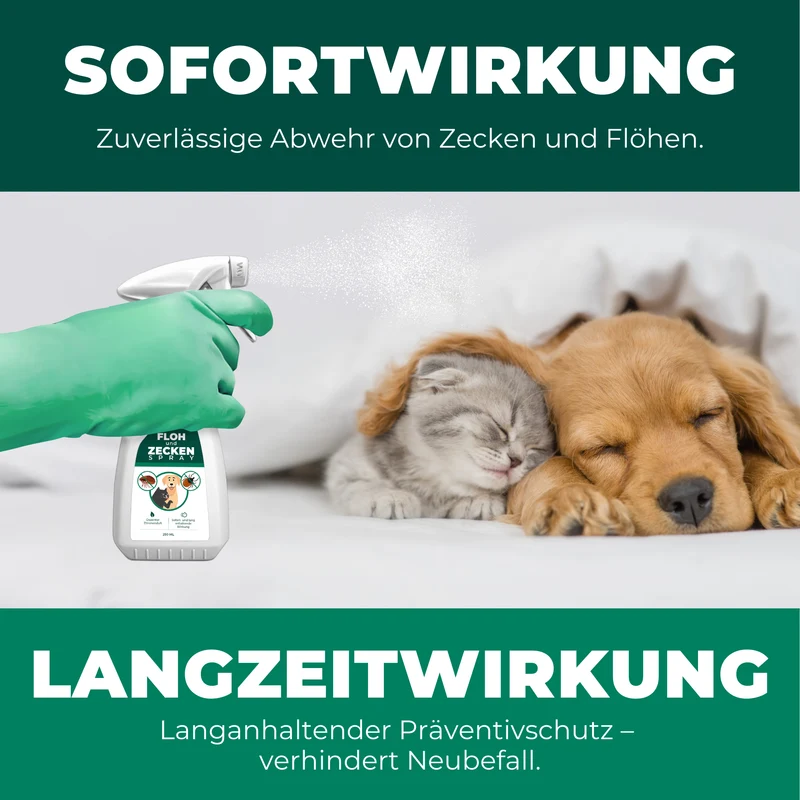 Floh- & Zeckenspray für Hunde und Katzen