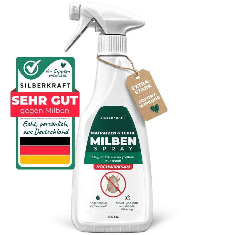 Milbenspray für Matratzen & Textil - Milben im Bett vertreiben