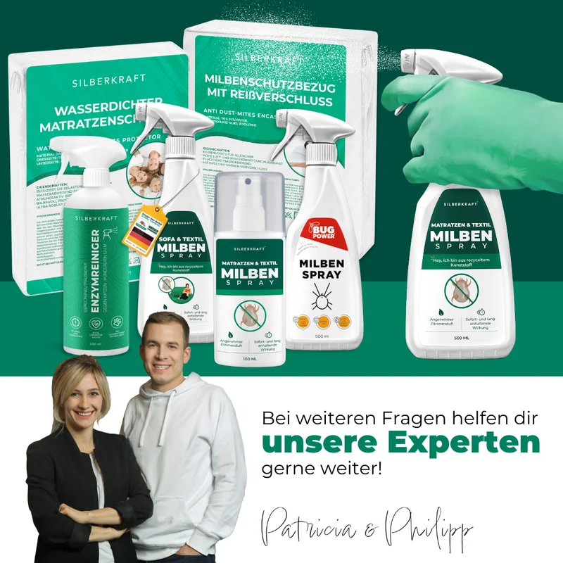 Milbenspray für Matratzen & Textil - Milben im Bett vertreiben