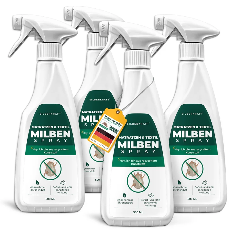 Milbenspray für Matratzen & Textil - Milben im Bett vertreiben
