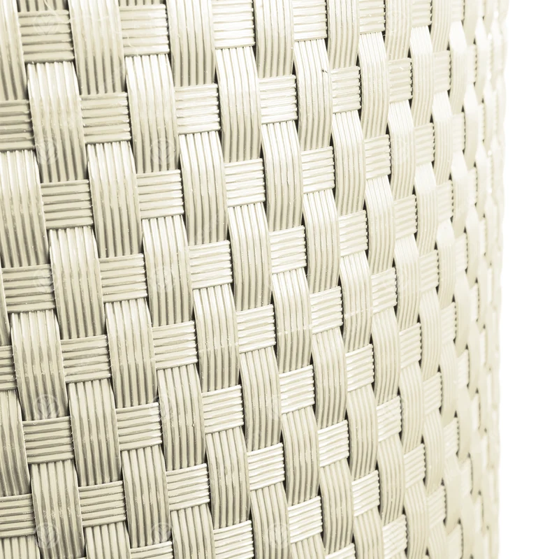Beige Polyrattan Paravent