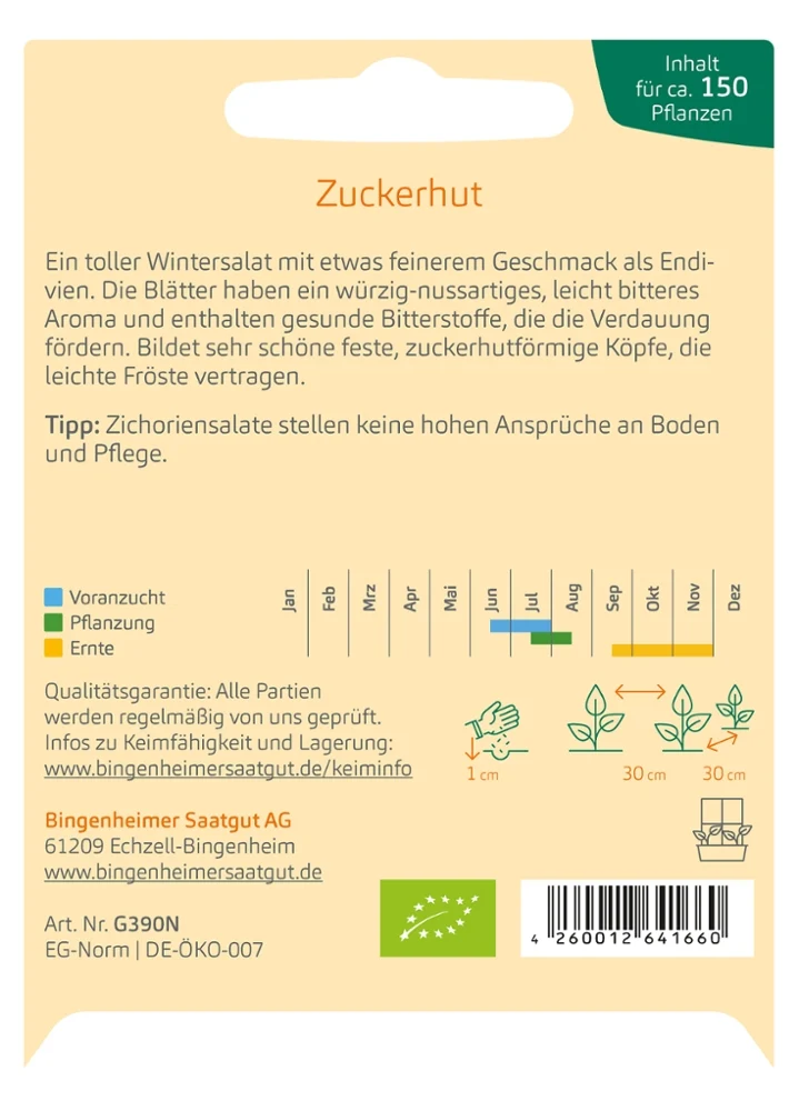 BIO Saatgut Zuckerhut