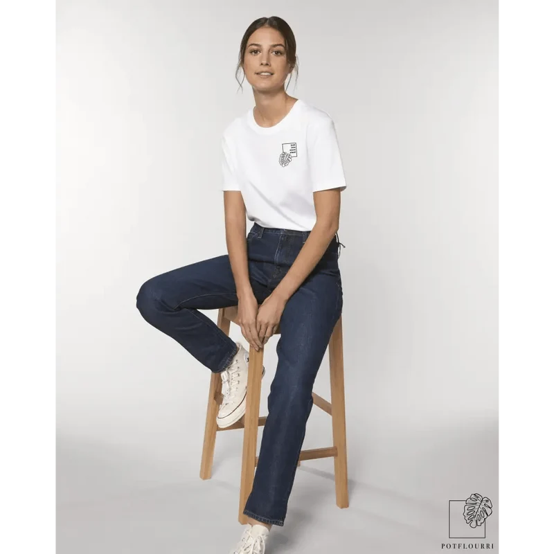 UNISEX MOTIV T-SHIRT ONE - WHITE