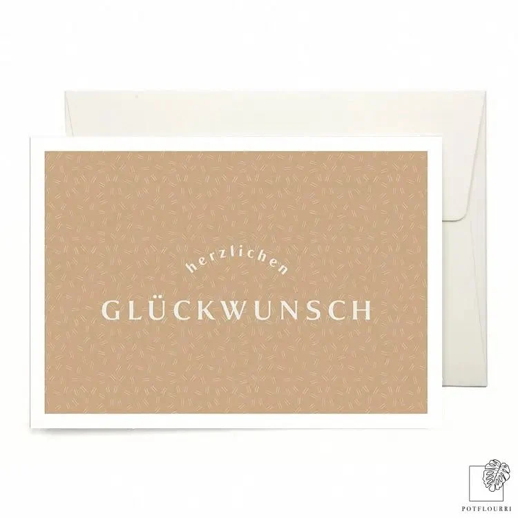 KARTE HERZLICHEN GLÜCKWUNSCH