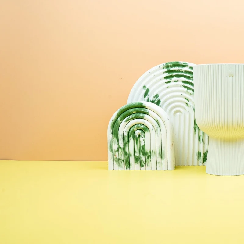 ÜBERTOPF ELHO VIBES FOLD RUND COUPE SEIDENWEISS