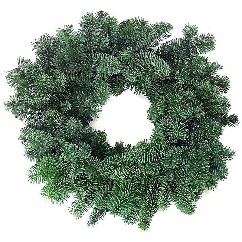 Luxuriöser natürlicher Weihnachtskranz (Edeltanne, 12")