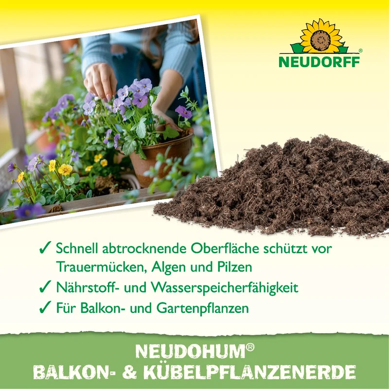 NeudoHum Balkon -& KübelpflanzenErde
