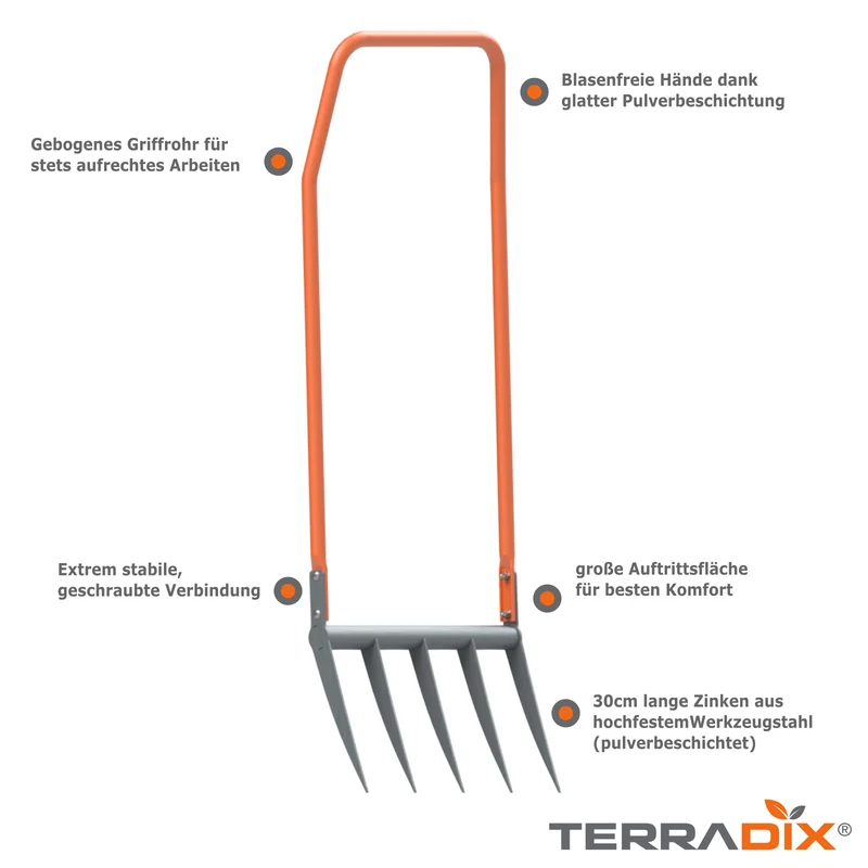 Grabegabel Terradix® Broadfork 5x300 Pro