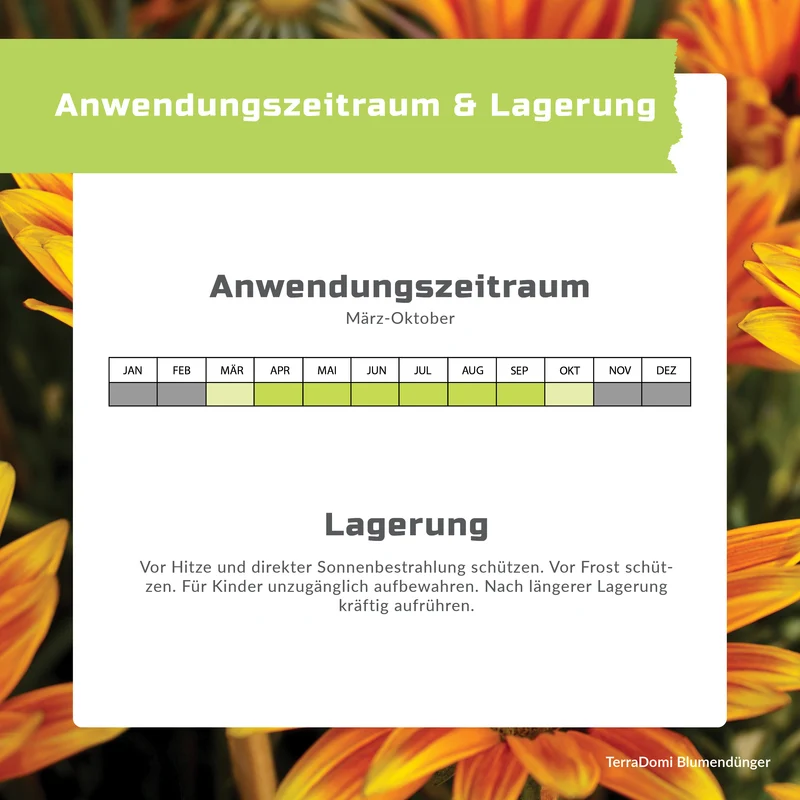 TerraDomi Blumendünger 1 Liter Flüssigdünger Konzentrat
