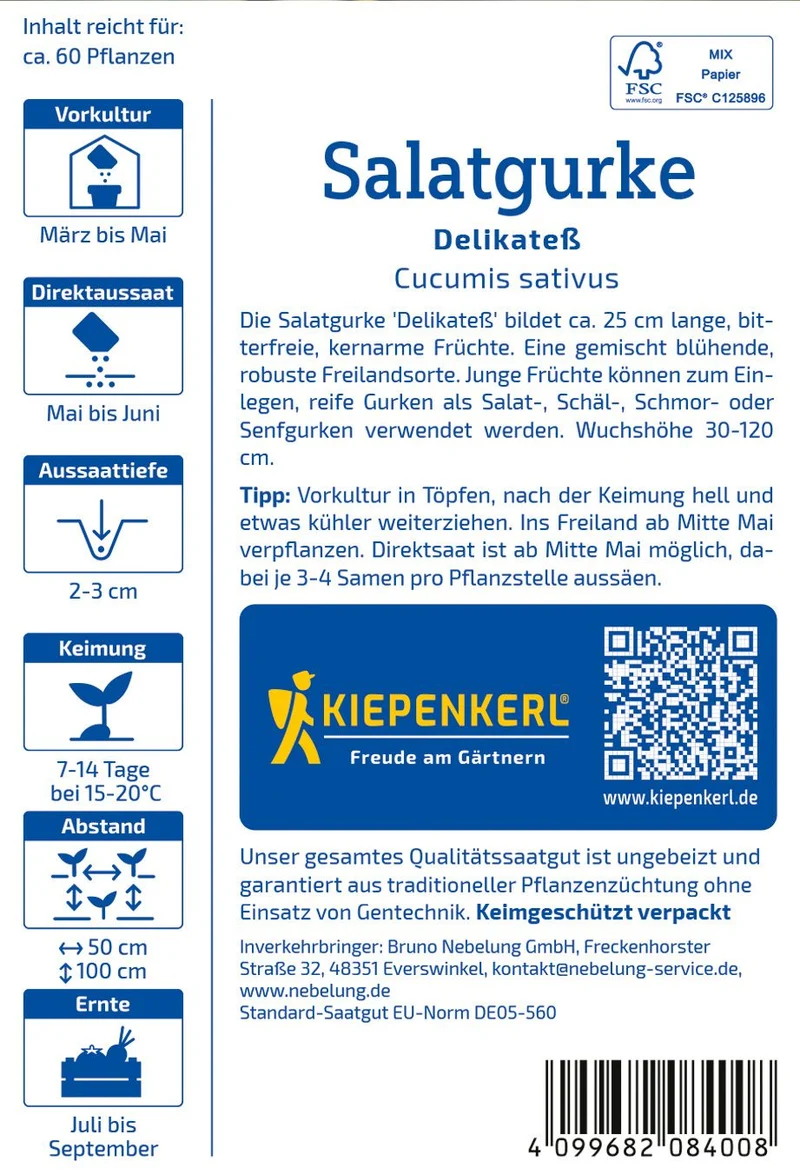 Salatgurkensamen Delikateß