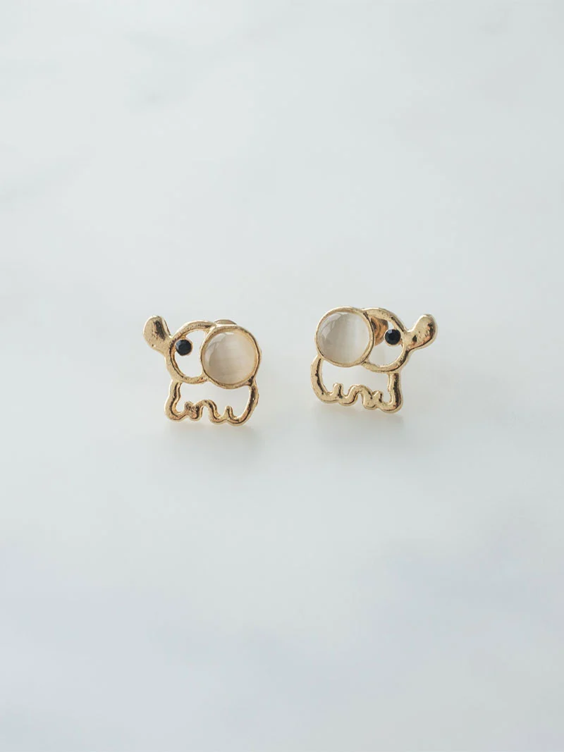 Gold hoop earrings