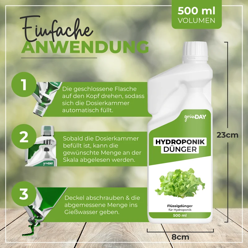 Hydroponik-Flüssigdünger 500 ml