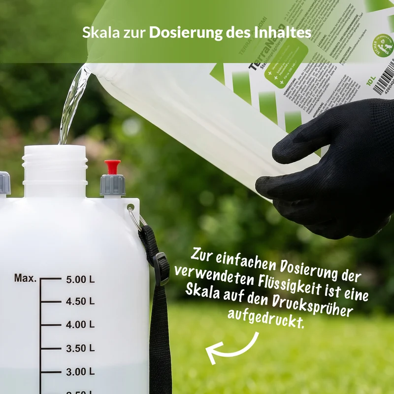 Drucksprüher 5L + TerraNano Steinimprägnierung (Bundle)