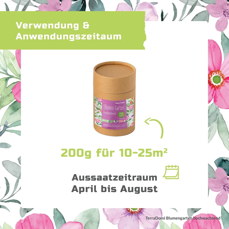 Blumen-Garten 200g hochwachsende Wildmischung