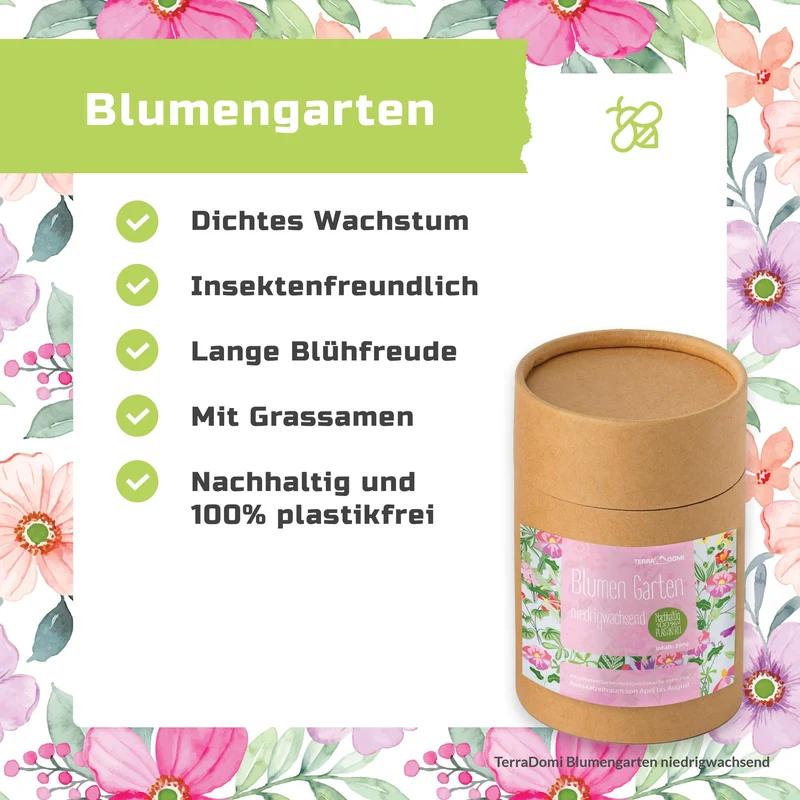 Blumen-Garten 200g niedrigwachsende Blumenmischung