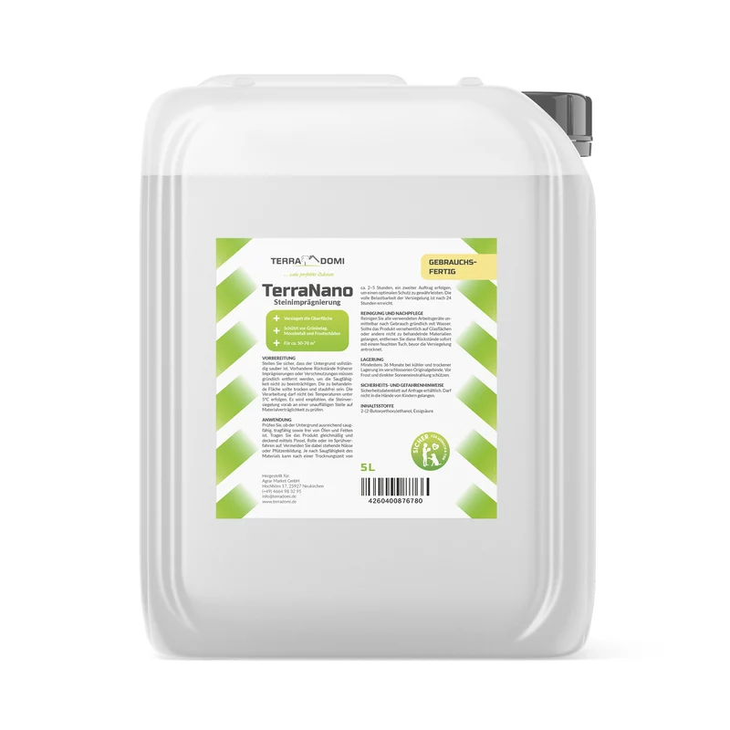 TerraNano Steinimprägnierung für Terrasse & Pflastersteine