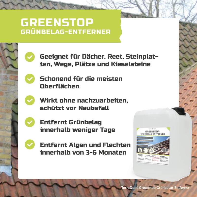 Greenstop Grünbelagentferner für den Außenbereich