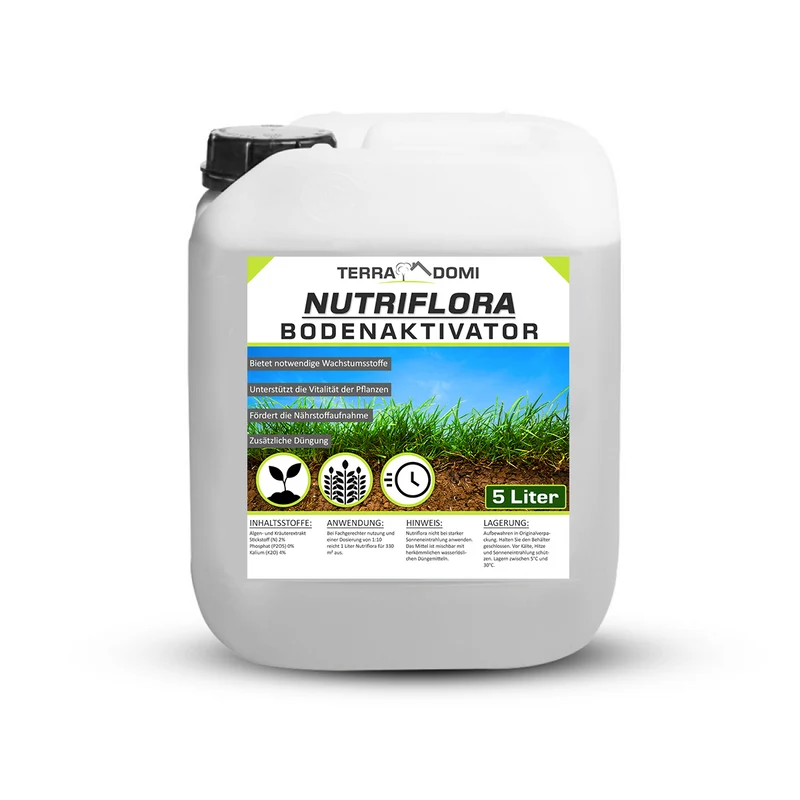 Nutriflora Bodenaktivator, Flüssigdünger für 20% mehr Wachstum und Ertrag
