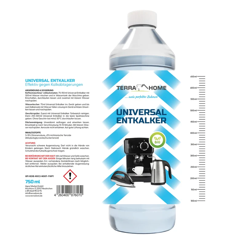 Bio Universal Entkalker - 100% kraftvoll gegen Kalk