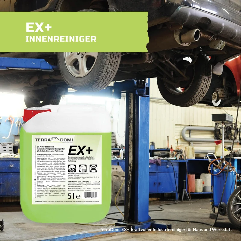 EX+ Reiniger - 5 Liter- Reinigungsmittel für Boden, Maschinen, Betrieb & Werkstatt
