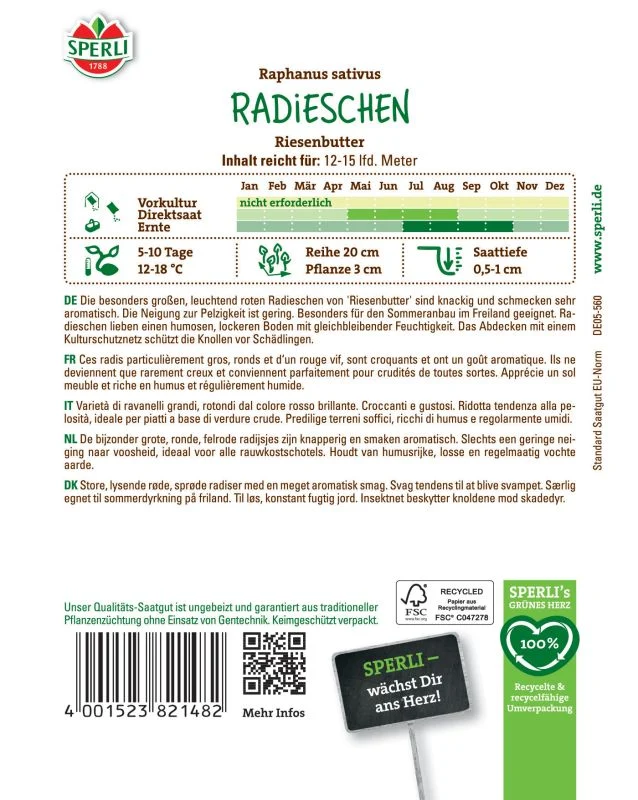 Radieschen Riesenbutter