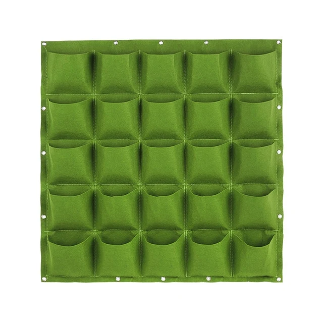 4/7/9/18/25/36/49/72 Pockets Wall Hanging Planting Bags Green Plant Grow Planter Vertical Garden Living Bag Garden Supplies Bags