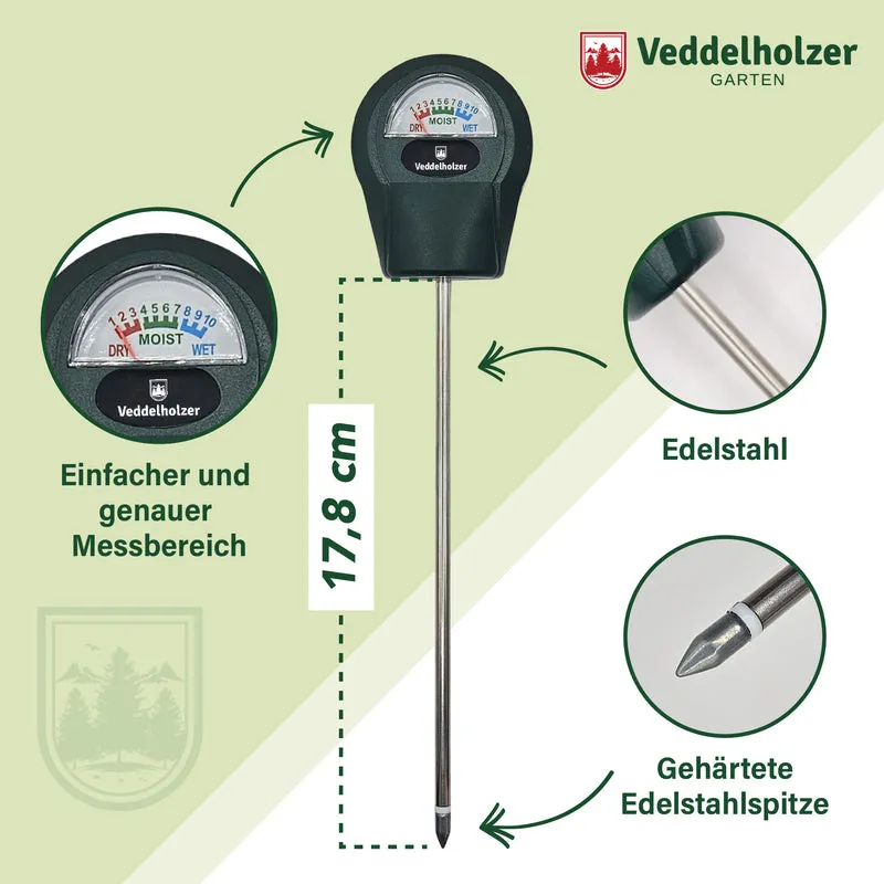 Bodenfeuchtigkeitsmesser für Pflanzen – ohne Batterie, Edelstahl