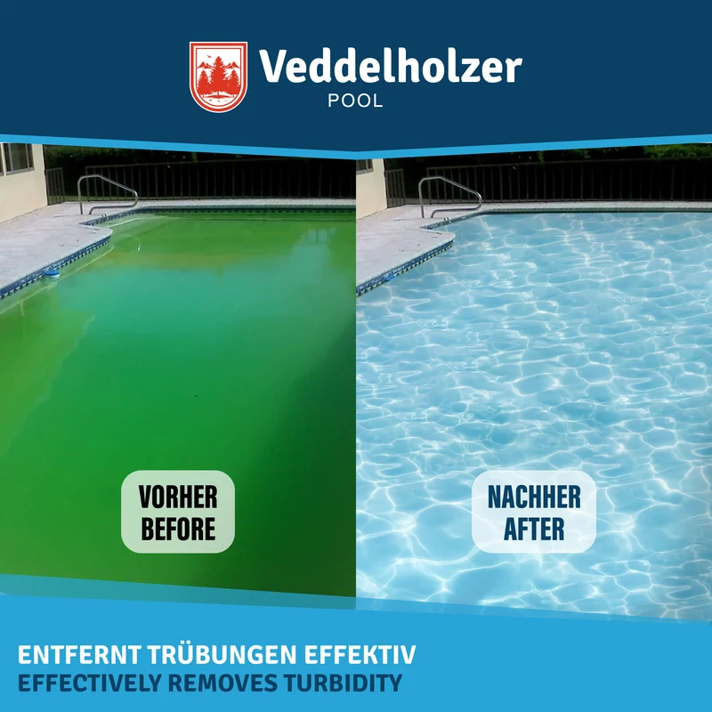 Poolklar Doppelpack 2x 500ml – Trübungsentferner für Pools