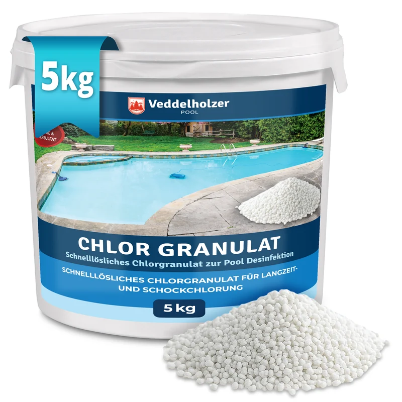 Chlorgranulat 5kg – schnell löslich für Pool & Schockchlorung