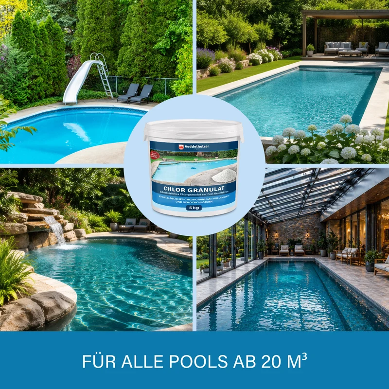Chlorgranulat 5kg – schnell löslich für Pool & Schockchlorung