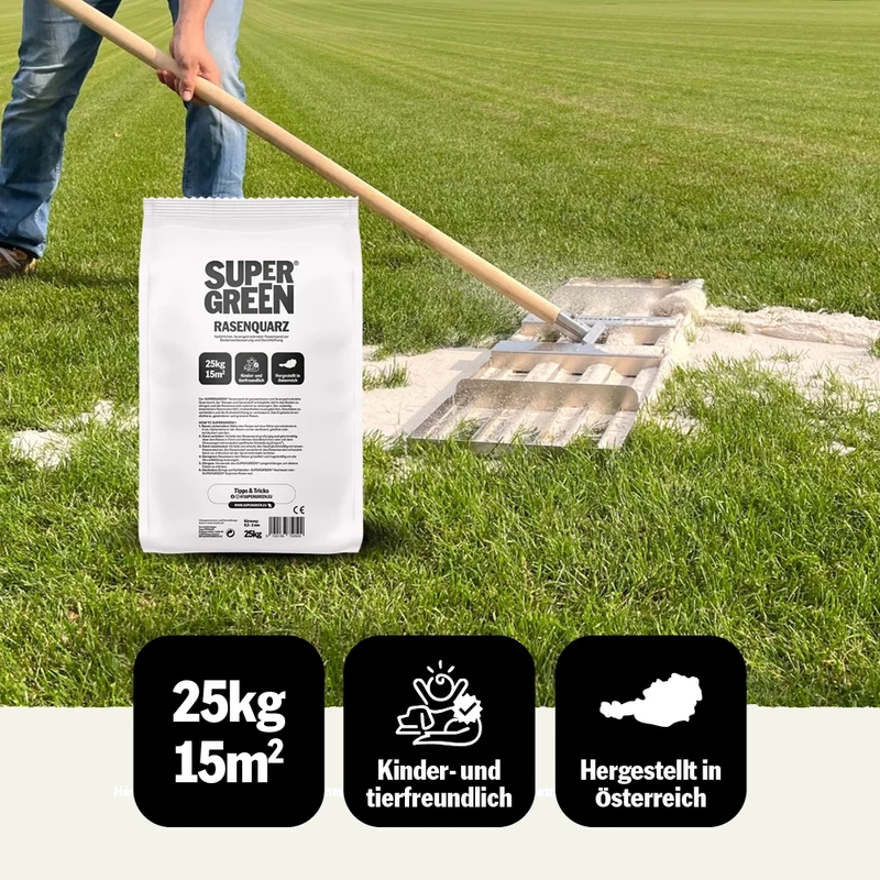 Rasen-Quarzsand, 600kg (24 Säcke auf Palette) inkl. Lieferung