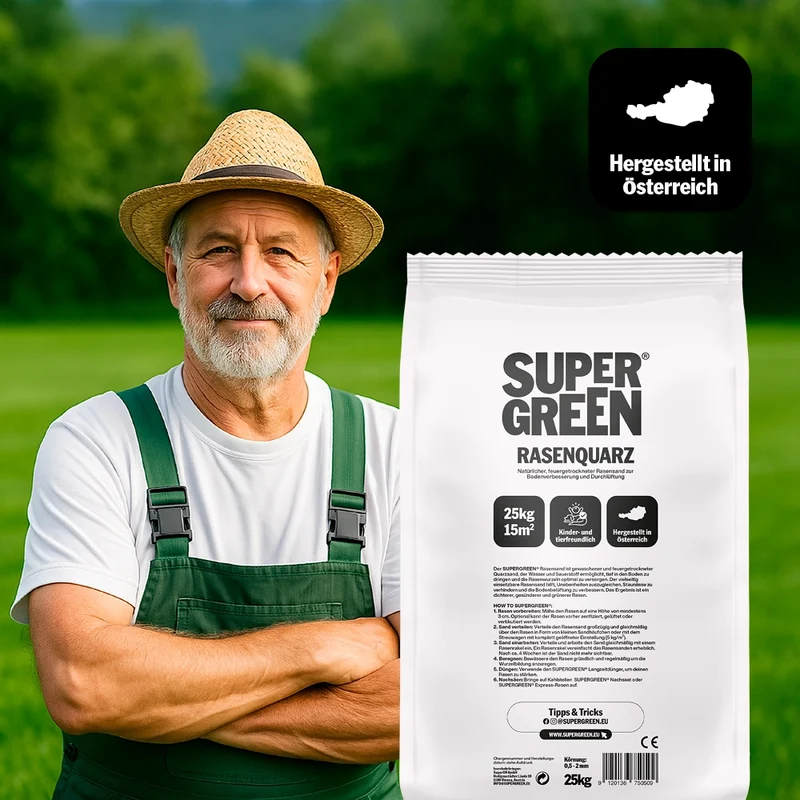 Rasen-Quarzsand, 600kg (24 Säcke auf Palette) inkl. Lieferung